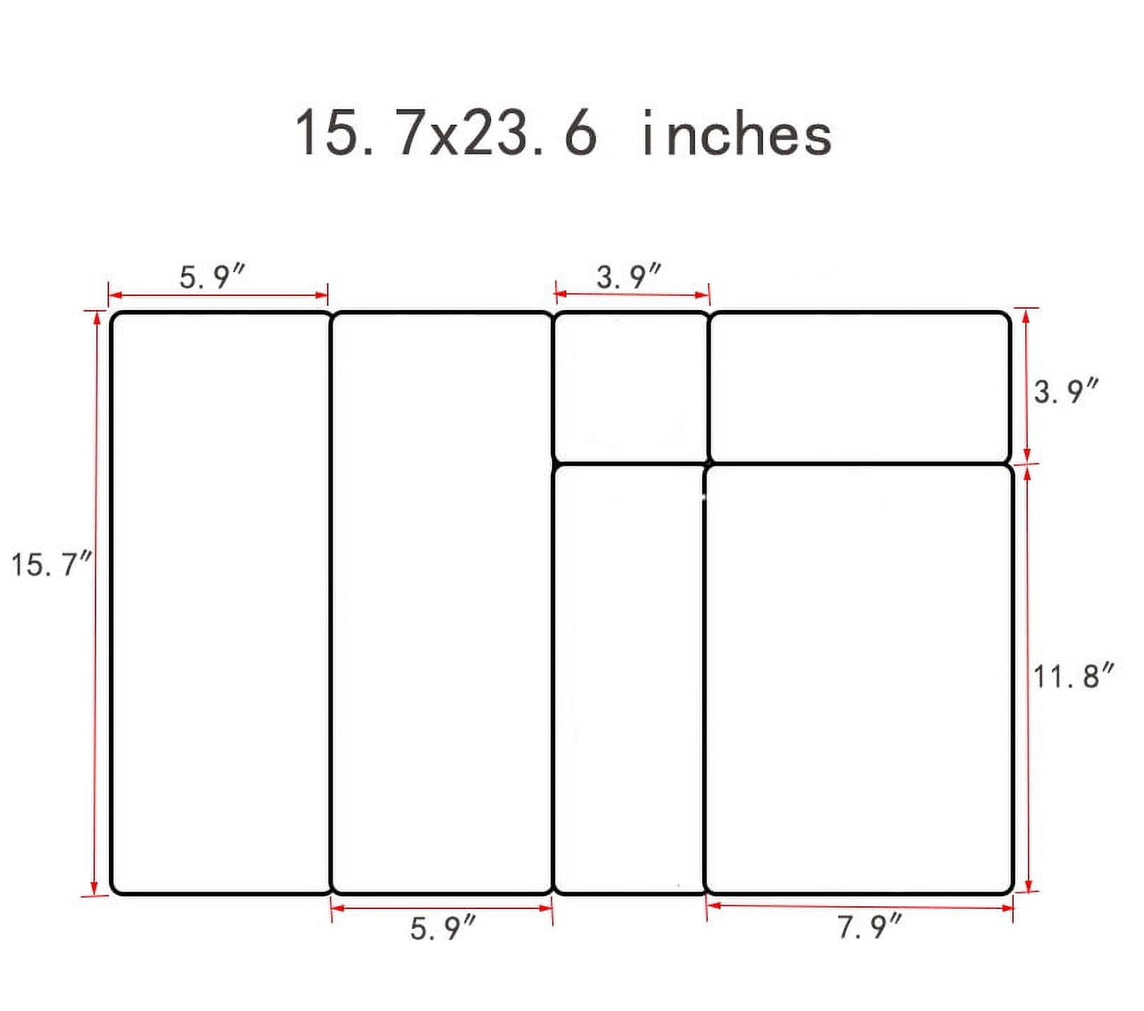 imUfer 15.7*23.6 Inches Upgraded Drawer Tableware Storage Box Set Suitable For Drawer Compartment Storage Desktop Classification Overlay Storage Organization