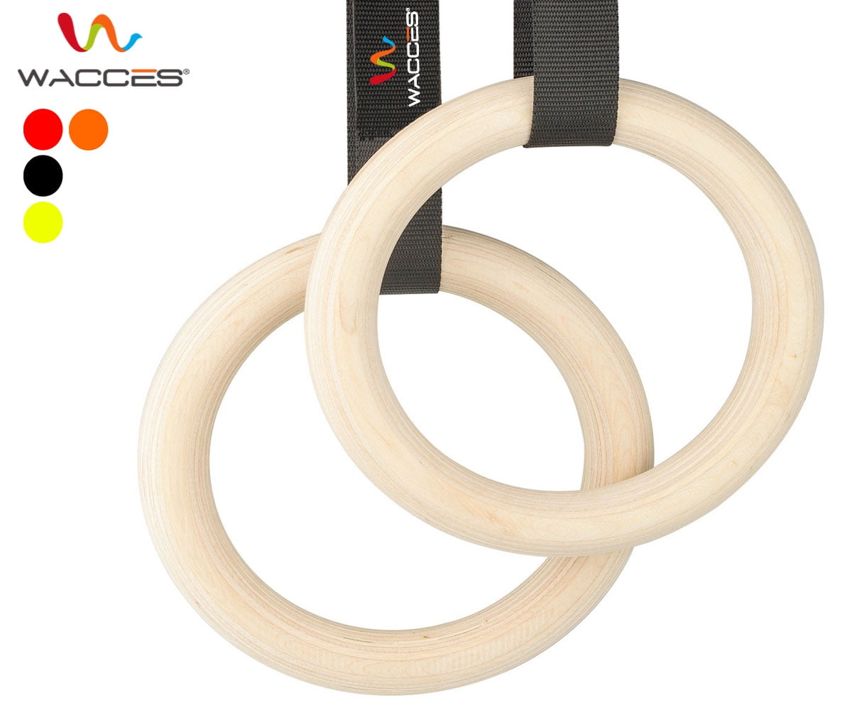 Wacces Gymnastic Rings With Straps Crossfit Strength Exercise Ring