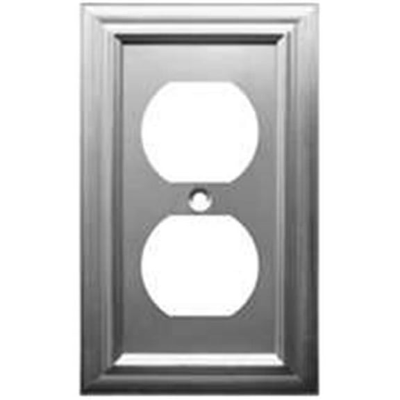 Duplex Plate, Satin Nickel