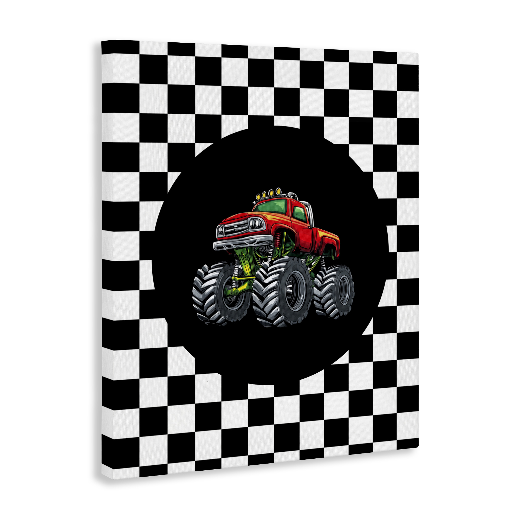 Monster Truck Dude Canvas Wall Art, design by Kim Allen