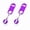 Purple, variant on Stcellnmex 2 Pieces Retractable Flat Beer Opener Bartender Tool with Round Badge Reel Clips Holder for Kitchen Restaurant Home Party Black
