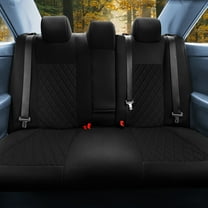 TLH Custom Fit Seat Covers for 2012-2017 Toyota Camry LE | SE | XSE | XLE Neoprene Rear Set Covers Black Color