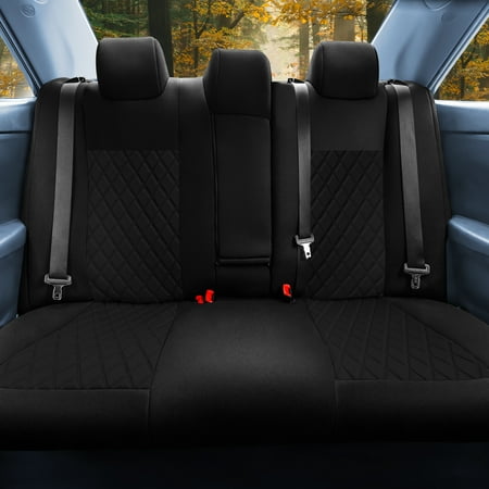 FH Group Neoprene Waterproof Custom Fit Car Seat Covers Fits 12-17 Toyota Camry LE | SE | XSE | XLE - Rear Set