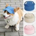 thumbnail image 6 of Dog Baseball Cap Outdoor, Pet Sun Protection Hat, Adjustable Ear Hole Design, Breathable Comfortable Fit, Beach Walking Hiking Travel Essentials S, 6 of 6