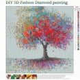 thumbnail image 2 of 5D Diamond Painting Full Round Drill Kits Pegado Artesanía para la decoración de la pared del hogar Árbol colorido 12x12 pulgadas JFHHH pequeña, 2 of 4