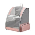 thumbnail image 3 of jinwen Pet Backpack Carrier for Small Cats Dogs Ventilated Design, Buckle Support for Pink, 3 of 9