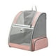 thumbnail image 3 of Mochila transportadora para mascotas para perros y gatos pequeños, diseño ventilado, soporte con hebilla para viajes, senderismo, caminatas y Rosa, 3 of 9