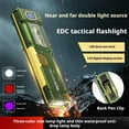 thumbnail image 4 of (Rechargeable 1500 Lumen Flat Flashlights EDC Tactical Flashlight,Dual-Switches, 4 of 8
