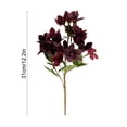 thumbnail image 3 of Artificial Plants & Flower Bouquets, Fabric Floral Arrangements for Wedding Decor & Home, 12.2", Black, JASKFLY, 3 of 6