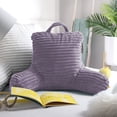 thumbnail image 4 of Nestl Almohada de Lectura para Niños y Adolescentes, Pequeña con Respaldo Brazos, Descanso Memory Foam Triturada, Color Morado Empolvado., 4 of 6