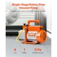 thumbnail image 2 of Vacuum Pump 4 CFM HVAC Single Stage Rotary Vane Vacuum Pump Oil Included, 2 of 7