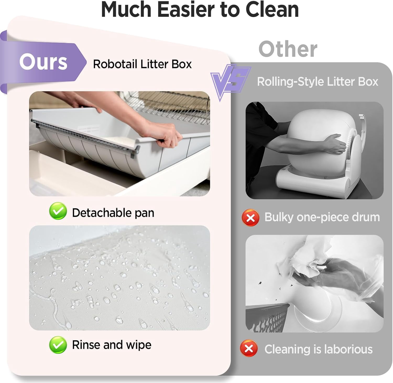 Open-Top Automatic Self-Cleaning Cat Litter Box, Extra Large Smart Tray for Multiple Cats, with App Control & Health Monitor