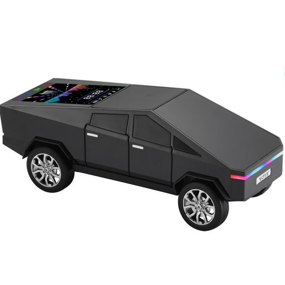 WS580 pickup truck model car mounted Bluetooth speaker - supports wireless Bluetooth connection - TypeC charging USB flash drive TF card playback/high quality heavy bass