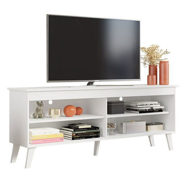 Mueble Mesa para Tv Rack Turim Madesa Hasta 65'' Blanco