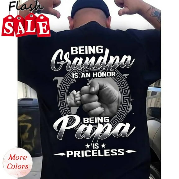 Sam Soft Being Papa Is Priceless Shirt Gift For Grandpa Full Size S-5XL