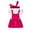 Hot Pink, variant on Infant Girls' 3 Piece Outfits Fashion Sets Dresses For Play And Outings Ruffled Sleeve T Shirt Maxi Dress For Little Recommended For Summer Set Cute Outfits for Kids Size 6-12Months