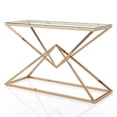 thumbnail image 3 of Stola Glass Top Sofa Table, Gold, 3 of 6