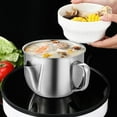 thumbnail image 6 of Lunxisen 1 Pcs Stainless Strainer, Large Capacity Bacon Grease Container for Kitchen,Frying, Cooking, Camping,Oil Filter Container - Dishwasher Safe, 6 of 7