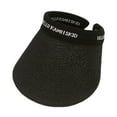 thumbnail image 2 of Lroveb Sun Visors for Women Summer Outdoors Wide Brim Straw Hat Beach Golf Hats Protection Travel Ponytail Cap Upf 50+ Caps Baseball Cap, 2 of 3