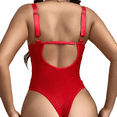 thumbnail image 5 of Lencería sexy de una pieza con encaje de jacquard calado para mujer, 5 of 5
