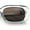 Grey - Brown, variant on Womens Luxe Mod Fashion Rectangle Beveled Thick Plastic Sunglasses All Black