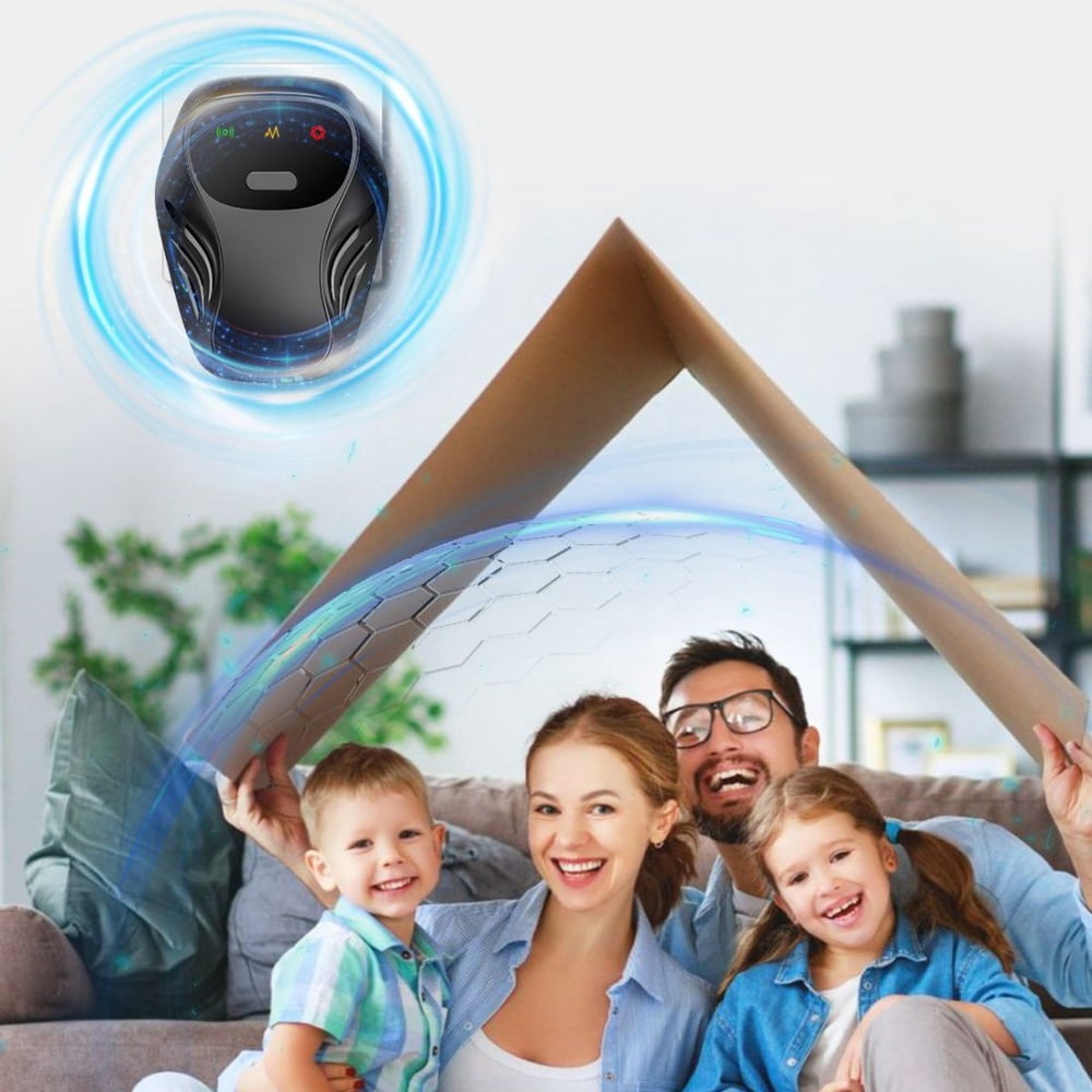 Ultrasonic Pest Repeller Plug-in - Energy-Efficient, Effective for Mice, Mosquitoes, Roaches, Spiders, Bed Bugs & Fleas - Indoor/Outdoor Use - 1-Pack (Black)