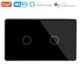 thumbnail image 1 of Amdohai WiFi Smart Wall Touch Switch Glass Panel Mobile APP Tuya/Touch Control Timer No Hub Required Compatible with Google Home&Alexa, 1 of 8
