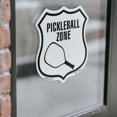 thumbnail image 4 of Pickleball Zone with Racquet Graphic (2 Pack) 12 inch X 12 inch Shield Shaped Heavy Duty 3.2 mil Vinyl Decals Weather Resistant Made in the USA, 4 of 5
