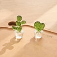thumbnail image 4 of Grandest Birch Cactus Ornaments Good Craftsmanship Decorative Glass Miniature Cactus Bonsai Figurine for Table A B C D E F G H I J, 4 of 8