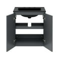thumbnail image 4 of Modway Bryn 24" Wall-Mount Bathroom Vanity in Gray Black, 4 of 9