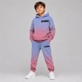 thumbnail image 2 of RUTAYY Boys 2 Piece Clothing Set Letter Graphic Long Sleeve Pullover Hoodie Elastic Waist Sweatpants Street Wear, Purple, 2 of 6