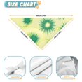 thumbnail image 6 of Dog Bandana 2 Pack,Green Yellow Dandelion Pattern Bandanas for Dogs,Cat Bandana,Small/ Large Dog Bandana 2 Size,Dog Bandanas, 6 of 6