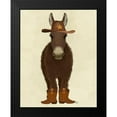 thumbnail image 2 of Fab Funky 12x14 Black Modern Framed Museum Art Print Titled - Donkey Cowboy, 2 of 5