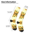 thumbnail image 2 of Rateoe Sunflowers On A Yellow Background Pattern Women’s Knee High Crew Socks,Trouser Socks Comfortable, Breathable, Moisture-Wicking and Soft, 2 of 6