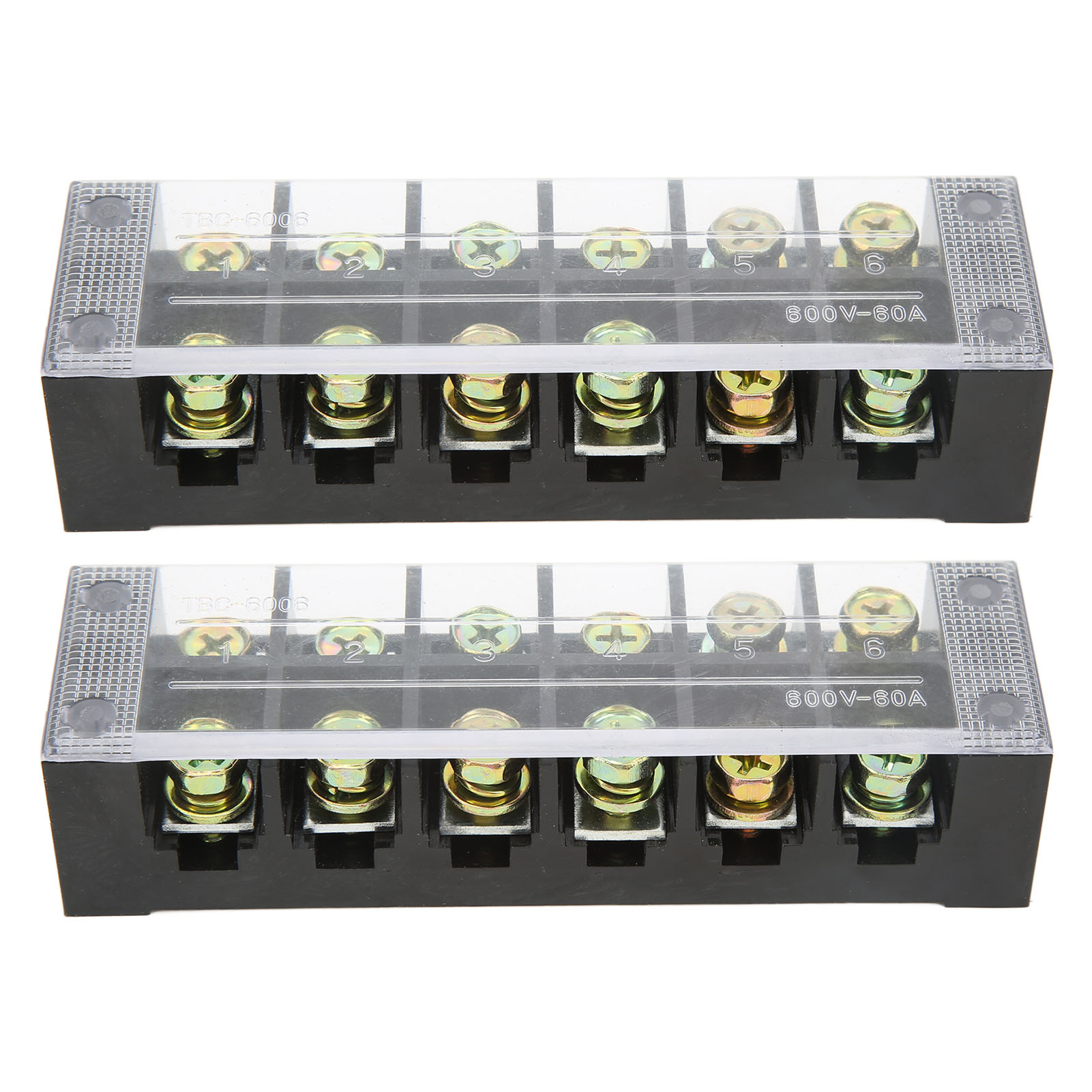 5x Molex 8 Circuit Eurostyle Terminal Strip Block – 39100-1908, 16 Ports, Screw-On