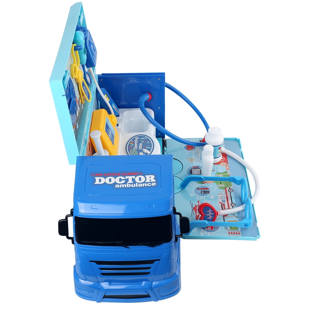 Kids Doctor Cart Medical Truck Kit — Mobile Pet & Human Care Playset with Pretend Medical Tools for Imaginative Role Play