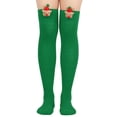 thumbnail image 2 of NMMUED Christmas Socks for Women Christmas Striped Socks Over the Knee Socks Christmas Socks for Adults Long Socks for Women Candy Cane Socks Cute Thigh High Socks B One Size, 2 of 5