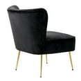 thumbnail image 5 of WestinTrends Furniture 25" Wide Tufted Velvet Accent Chair Seat with Gold Metal Legs, All Weather Resistant for Indoor, Den, Dining or Living Room, Bedroom, 5 of 9