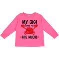 thumbnail image 3 of Inktastic My Gigi Loves Me Grandkids Boys or Girls Long Sleeve Toddler T-Shirt, 3 of 5