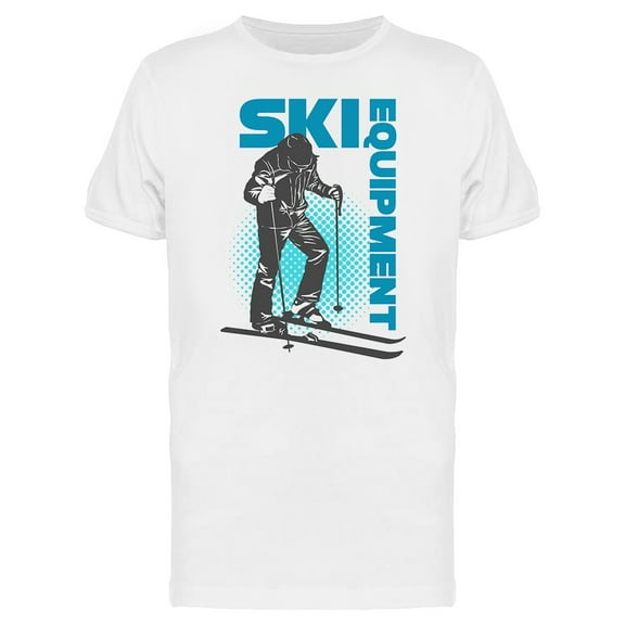 Ski Equipment T-Shirt Men -Image by Shutterstock, Male XX-Large