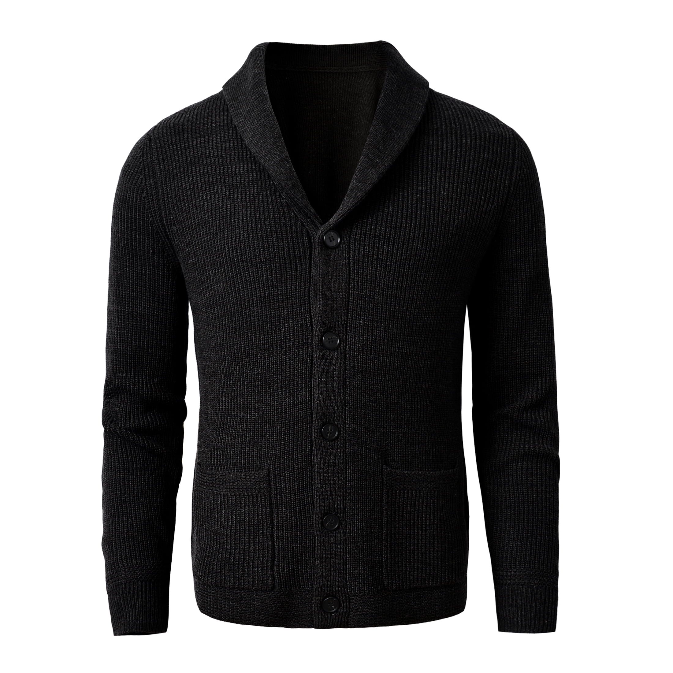 Men's Shawl Collar Cardigan Sweater Merino wool Sweater