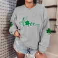 thumbnail image 4 of Guluxicc Sweatshirts for Women Casual Crewneck Long Sleeve Shirts St Patricks Day Letter Printed Graphic Pullover Tops, XL, 4 of 4