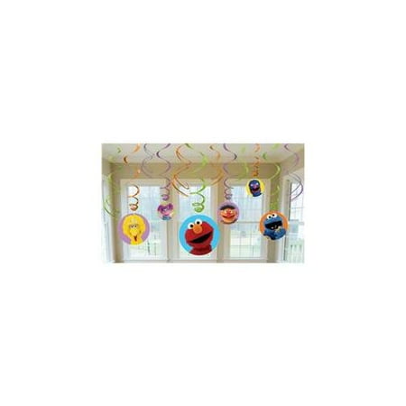 Amscan Sesame Street Hanging Swirl Value Pack