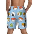 thumbnail image 4 of Gaeub Kawaii Sushi Mens Swim Trunks Stretch Beach Shorts Quick Dry for Men Swim Shorts Swimwear with Pockets- X-Large, 4 of 9