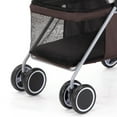 thumbnail image 5 of Poussette pour Chien, Poussette pour Animaux à 4 Roues Pliable Poussette Portable pour Chat Chiot Poussette de Jogging avec Multiples Facettes pour Chiot Chats Rats Lapins Sorties, 5 of 5