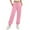 01# Pink, variant on Sweatpants Women Solid Color Cinch Bottom Sweatpants Low Rise Drawstring Athletic Joggers Lounge Pants with Pockets Black M