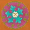 thumbnail image 3 of Zarris, Chariklia 20x20 Black Modern Framed Museum Art Print Titled - Celebration Suzani IV, 3 of 5