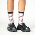 thumbnail image 4 of Honeii Baseballs Print Children's Colorful Socks,Unisex Kids and Toddlers' Cushioned Sock,Kids Athletic Crew Socks,for Everyday Wear and Sports, 4 of 5