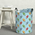 thumbnail image 7 of KLL Modern Ice Cream Waterproof Foldable Laundry Hamper Bucket with Handles for Storage Bin,Kids Room,Home Organizer (Medium ), 7 of 7