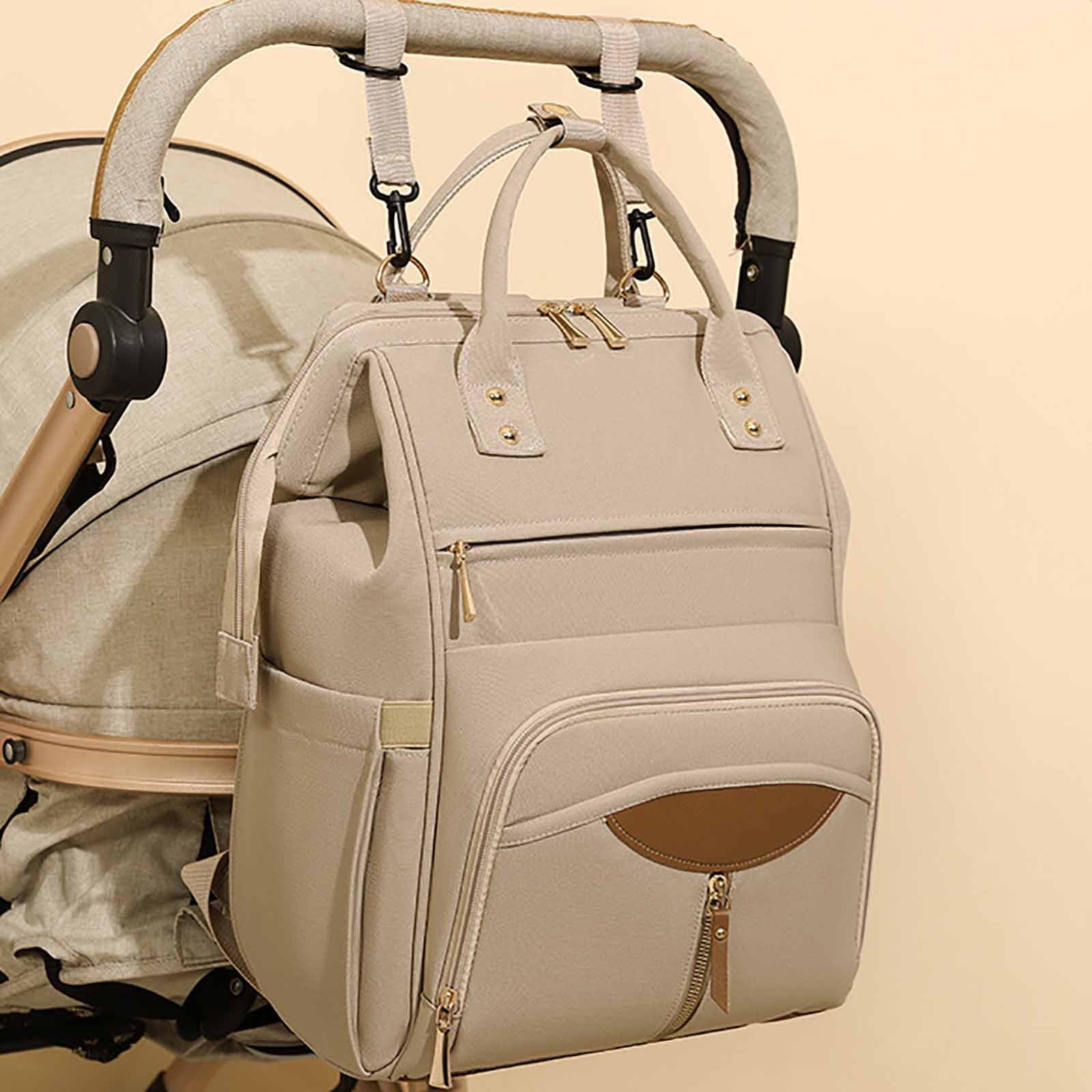 Outoloxit Diaper Backpack for Newborn, Multifunctional Large Capacity Travel Bag with Stroller Straps and Waterproof Material